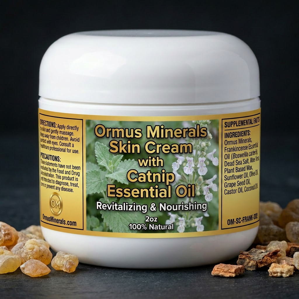 Ormus Minerals Skin Cream with Catnip Essential Oil