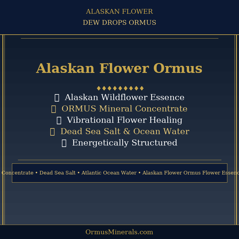Alaskan Flower Ormus Essences