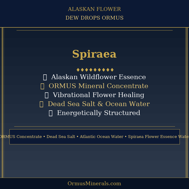 Ormus Minerals Alaskan Flower SPIRAEA Dew Drops 8oz Extra Strength 5x