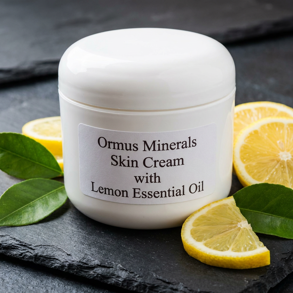 Ormus Minerals Skin Cream with Lemon Essential Oil