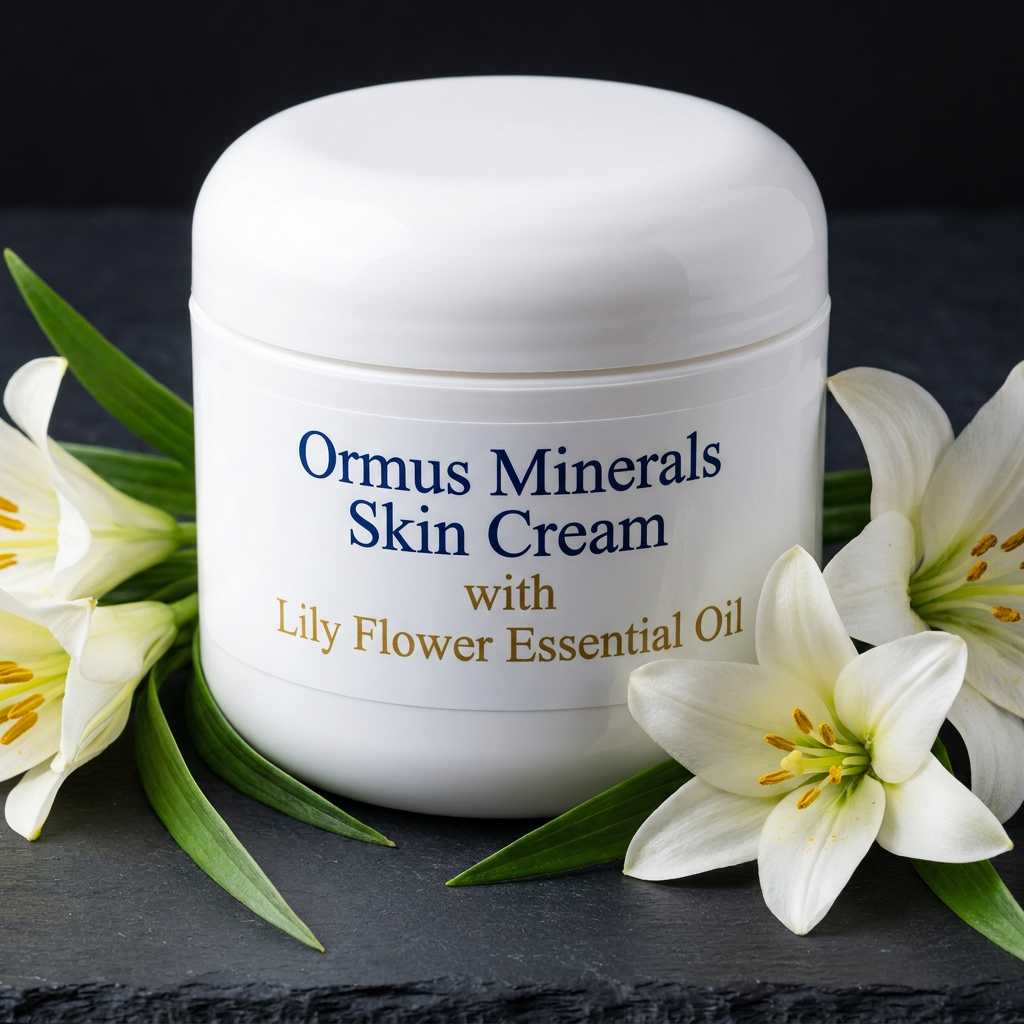 Ormus Minerals Skin Cream with Lily Flower Essential Oil