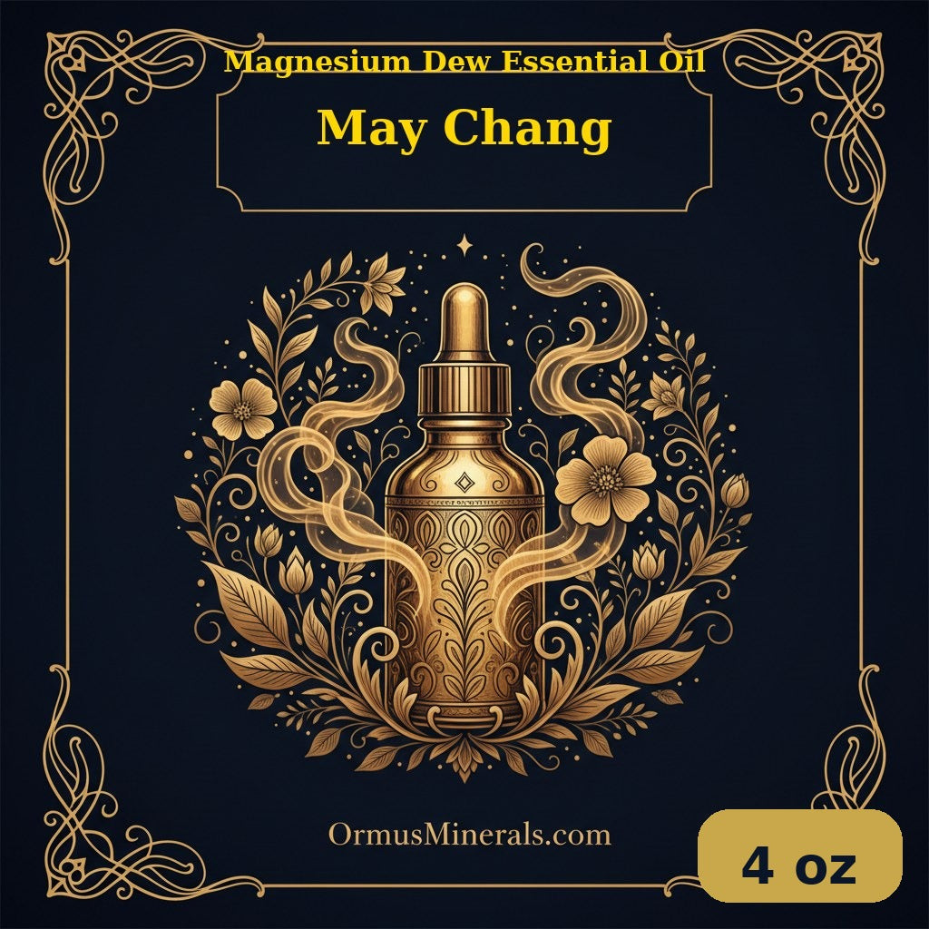Ormus Magnesium Dew Essential Oil May Chang 4oz | OrmusMinerals.com