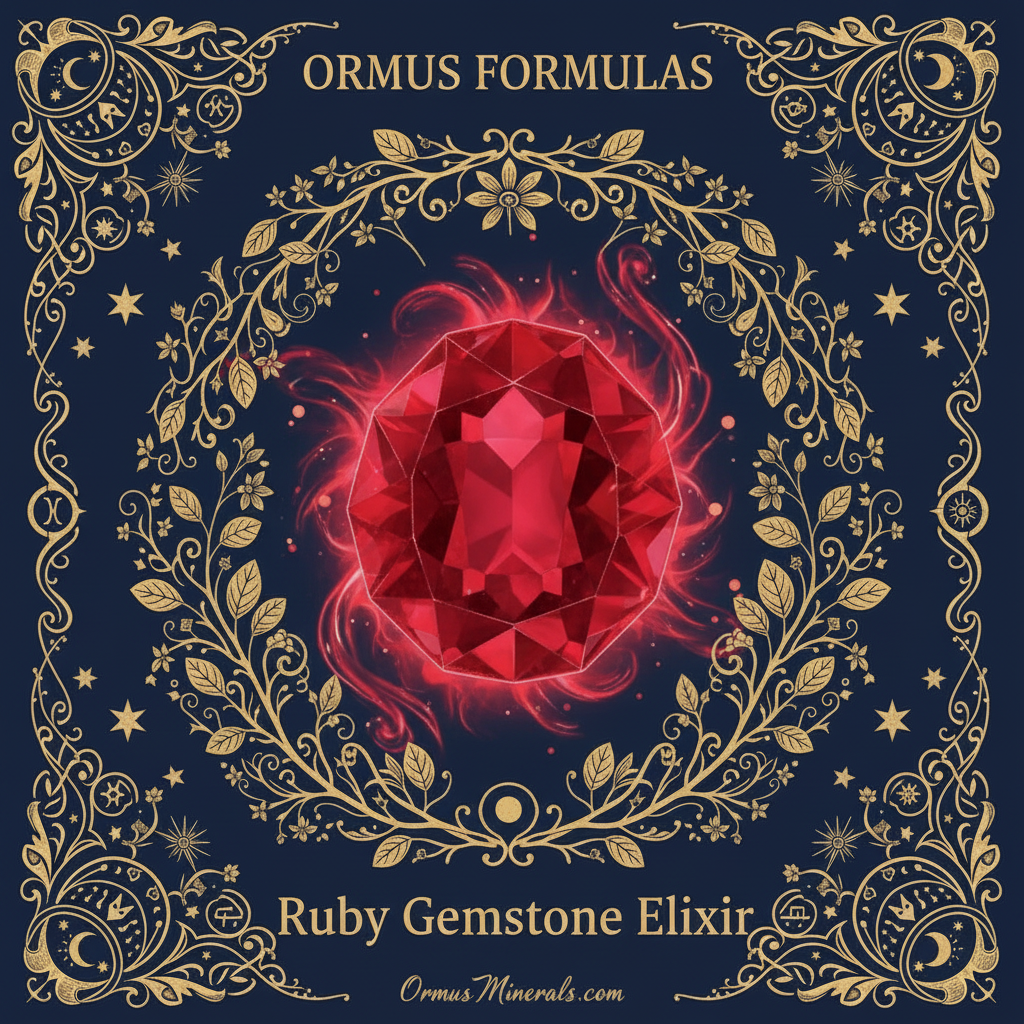 Ormus Minerals Ruby Gemstone Elixir Imprinted Ormus 8oz Extra Strength 1x