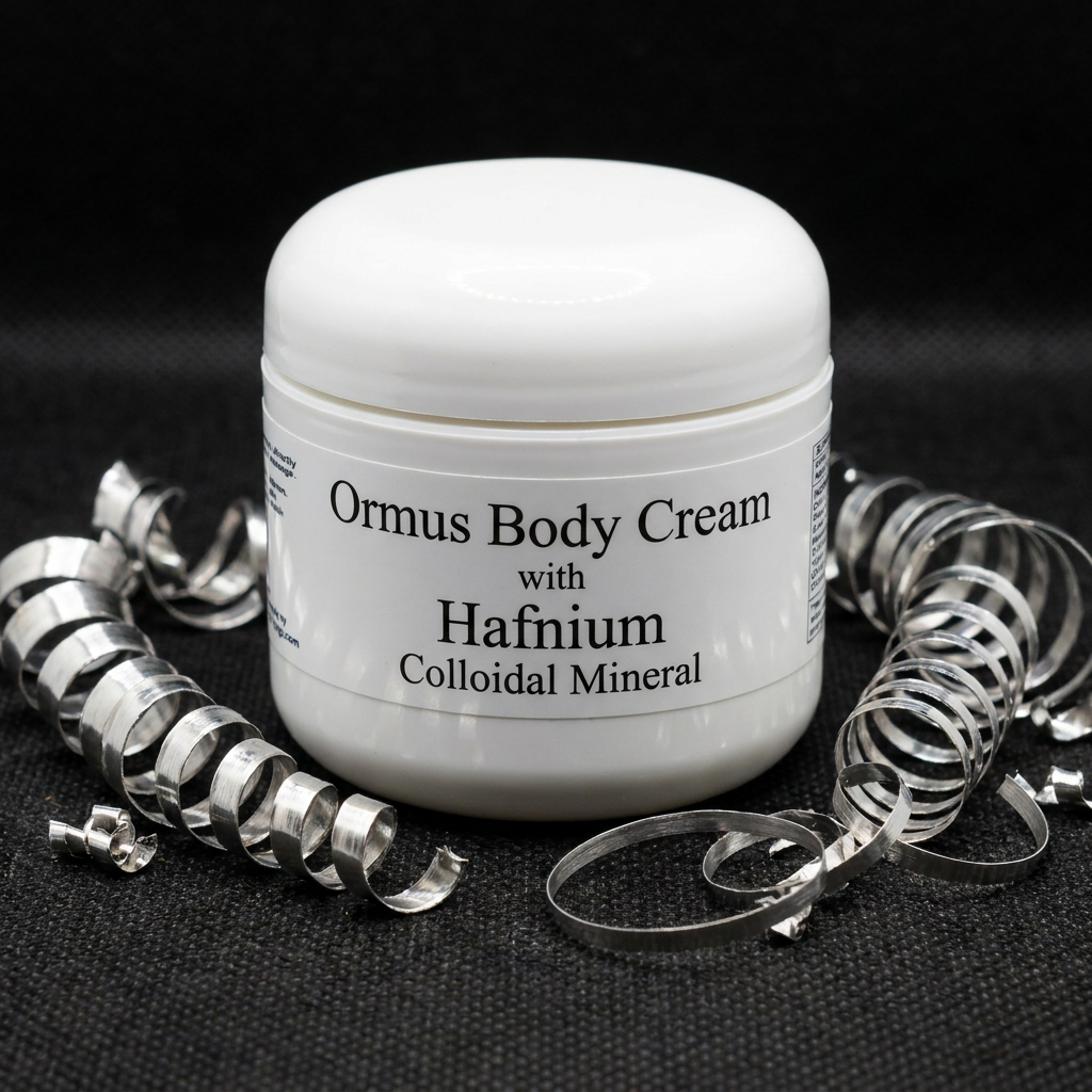 Ormus Body Cream with Hafnium Colloidal Mineral