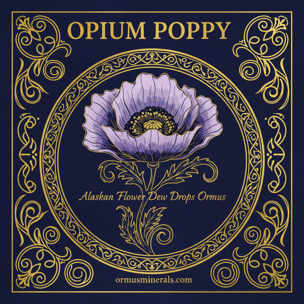 Opium Poppy Alaskan Dew Drops Ormus 8oz Extra Strength 5x | OrmusMinerals.com