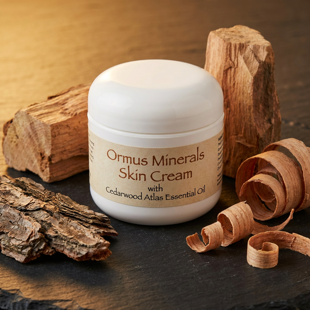 Ormus Minerals Skin Cream with Cedarwood Atlas Essential Oil