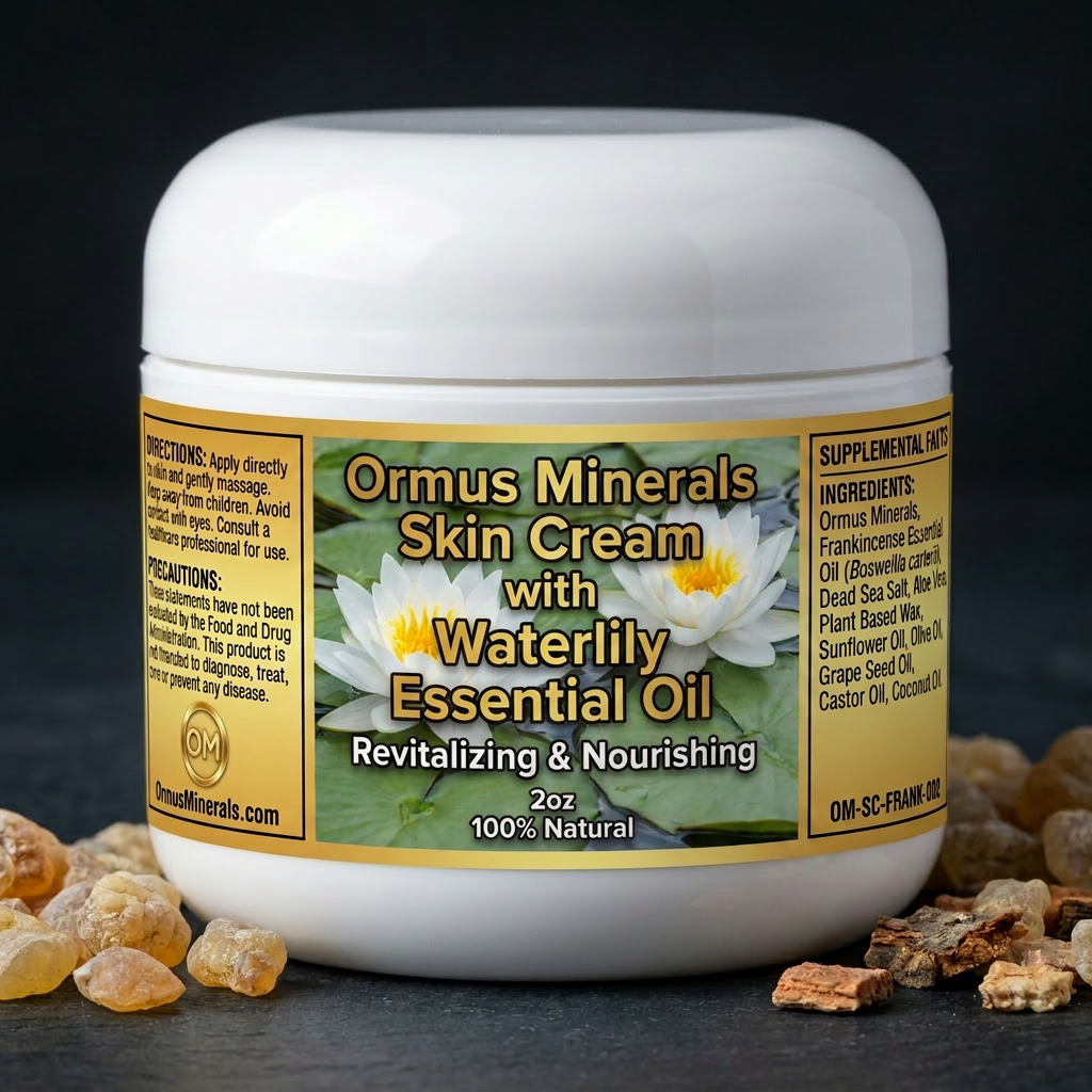 Ormus Minerals Skin Cream with Waterlily Essential Oil