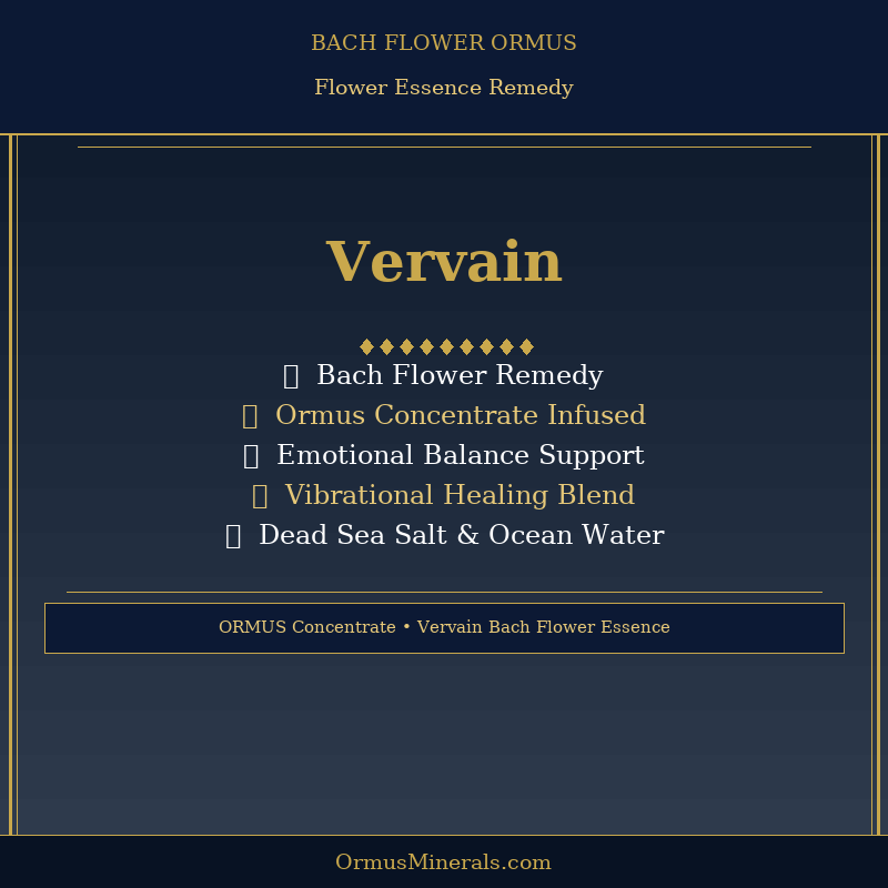 Bach Flower Vervain Dew Drops Ormus