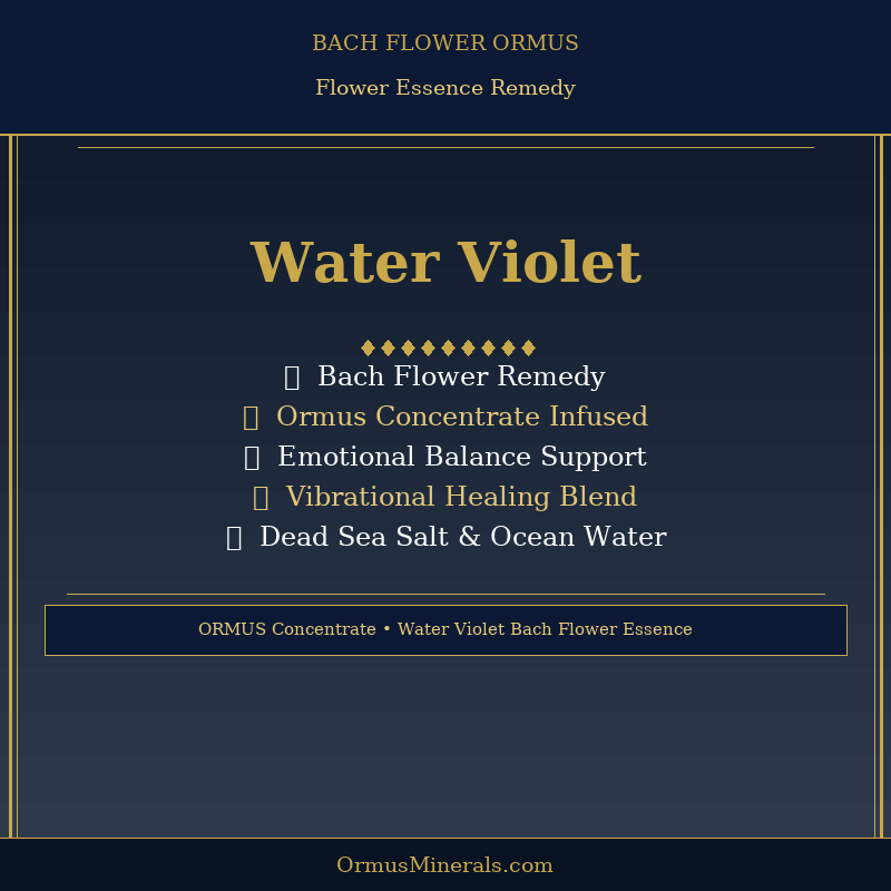 Bach Flower Water Violet Ormus