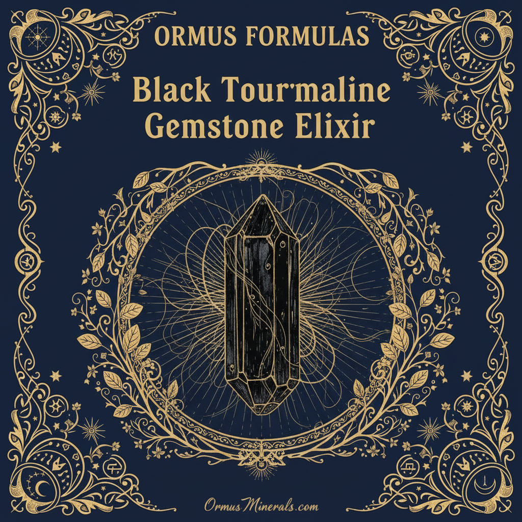 Ormus Minerals Black Tourmaline Gemstone Elixir Imprinted Ormus 32oz Extra Strength 2x