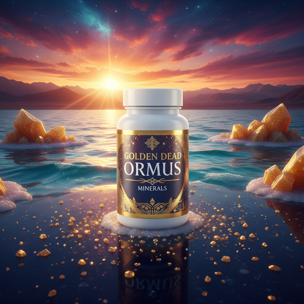 Ormus Minerals - Golden Dead Sea Ormus Mental Health Pain Relief Skin Support Immunity 32oz - Premium Mineral Supplement