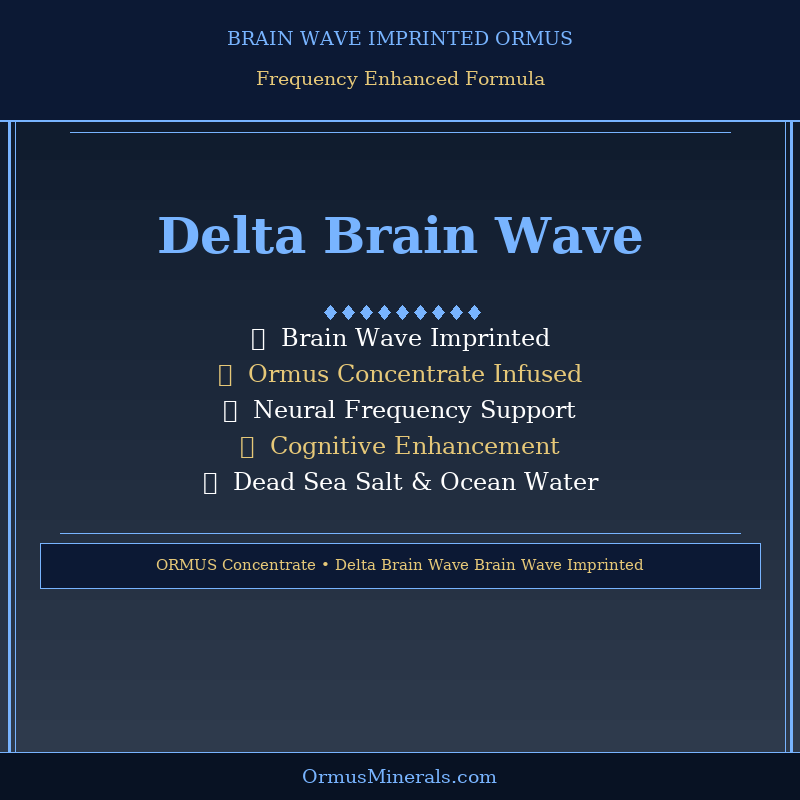 Ormus Minerals Delta Brain Wave 16oz Extra Strength 1x