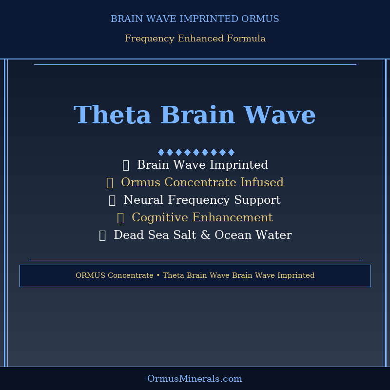 Ormus Minerals Theta Brain Wave 32oz Extra Strength 2x