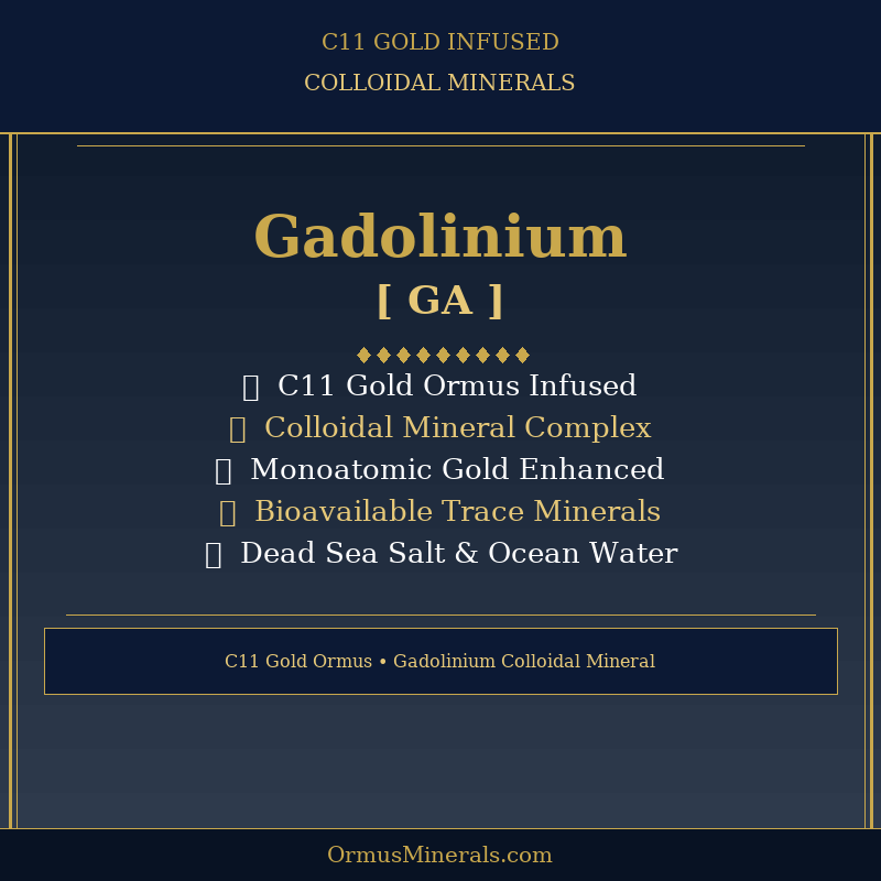 Ormus C11 Colloidal Gadolinium 16oz