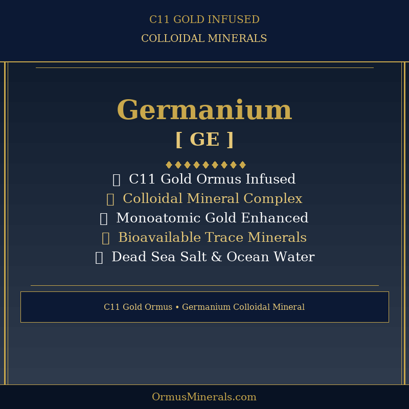 Ormus C11 Colloidal Germanium 8oz