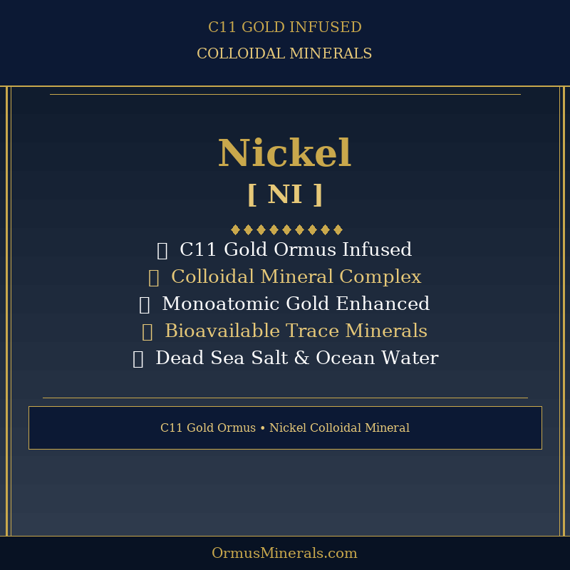 Ormus C11 Colloidal Nickel 32oz Extra Strength 3x