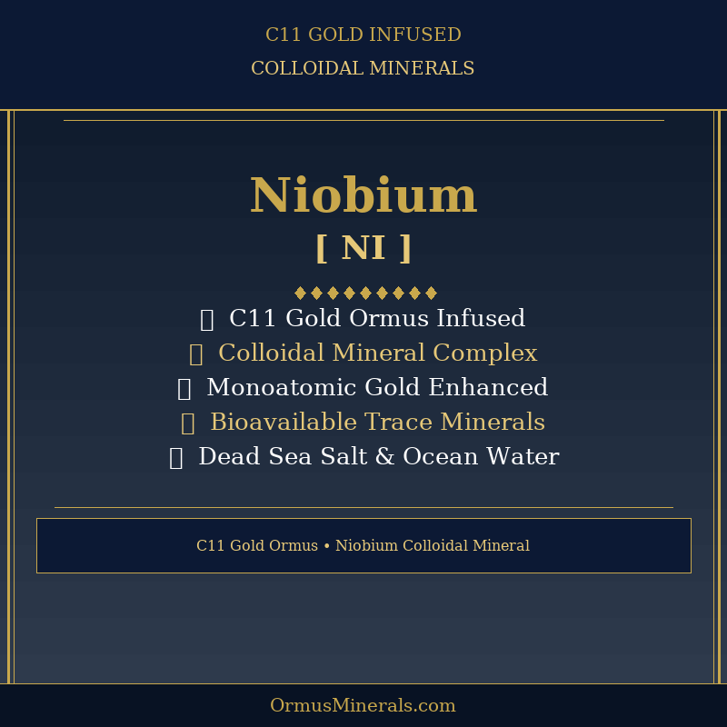 Ormus C11 Colloidal Niobium 8oz Extra Strength 3x