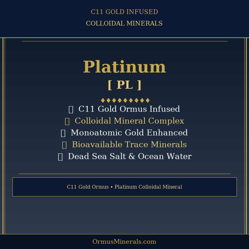 Ormus C11 Colloidal Platinum 8oz