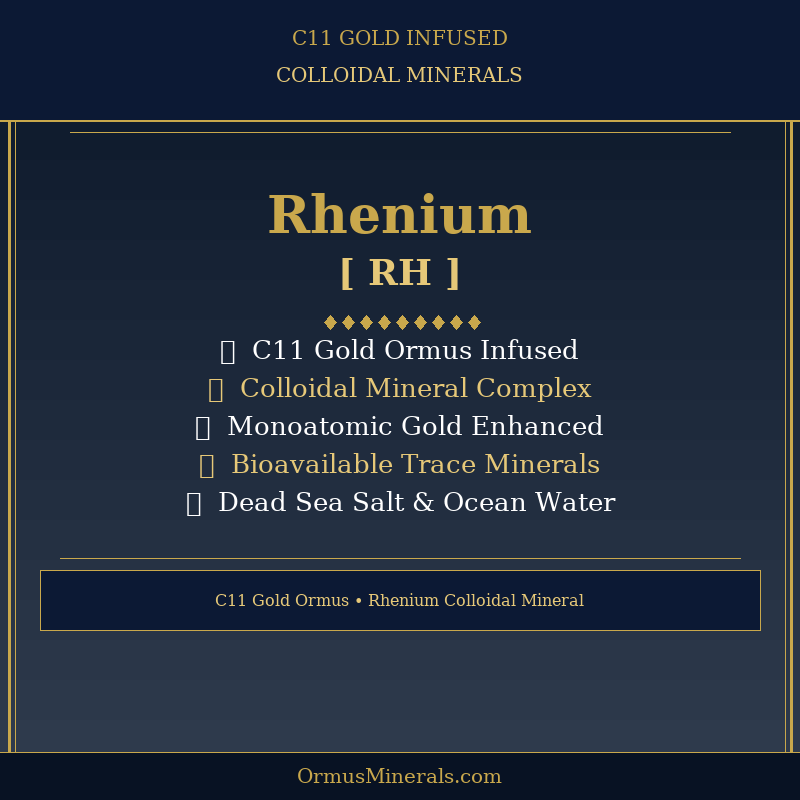 Ormus C11 Colloidal Rhenium 32oz Extra Strength 3x