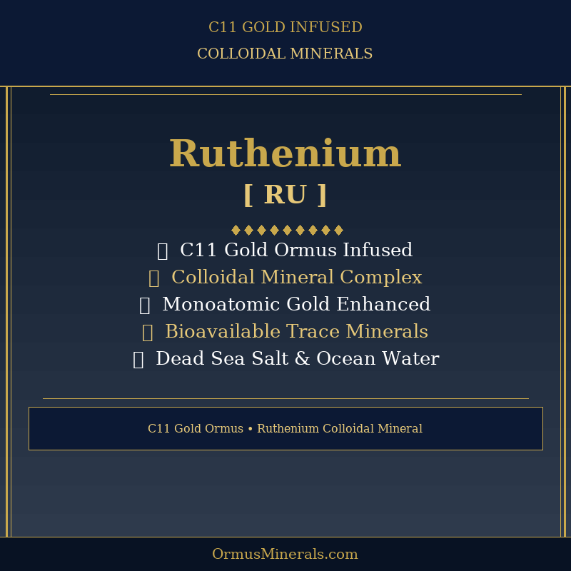 Ormus C11 Colloidal Ruthenium 32oz