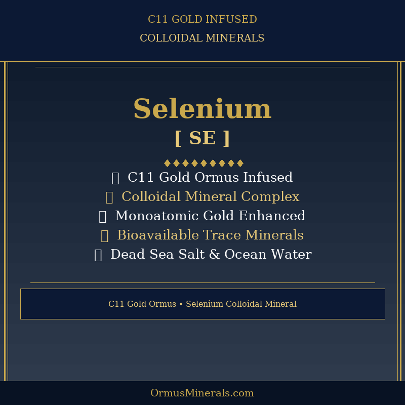 Ormus C11 Colloidal Selenium 32oz Extra Strength 3x
