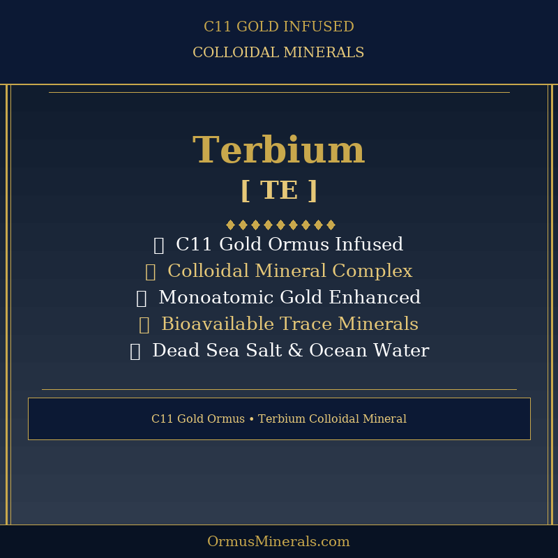 Ormus C11 Colloidal Terbium 32oz Extra Strength 3x