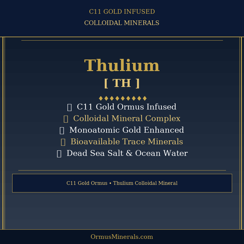 Ormus C11 Colloidal Thulium 16oz Extra Strength 5x