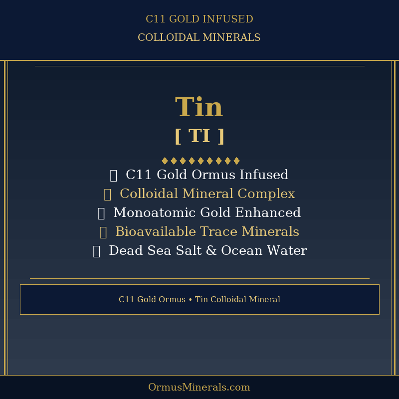 Ormus C11 Colloidal Tin 8oz Extra Strength 5x