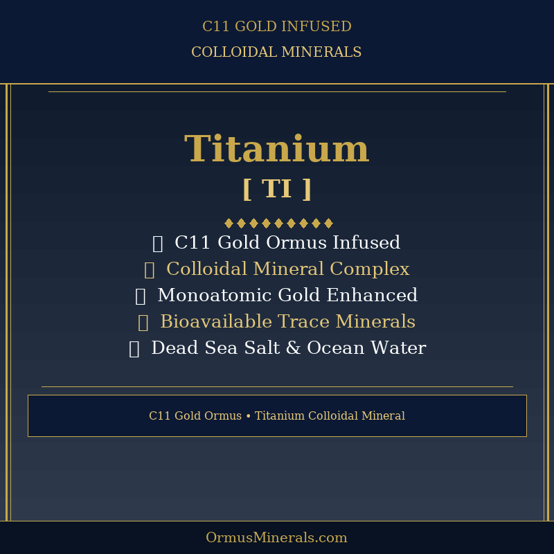 Ormus C11 Colloidal Titanium 8oz Extra Strength 1x