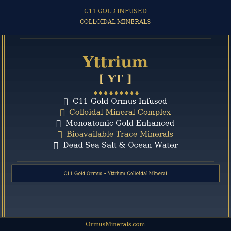 Ormus C11 Colloidal Yttrium 16oz Extra Strength 1x