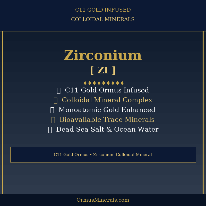 Ormus C11 Colloidal Zirconium 32oz Extra Strength 5x