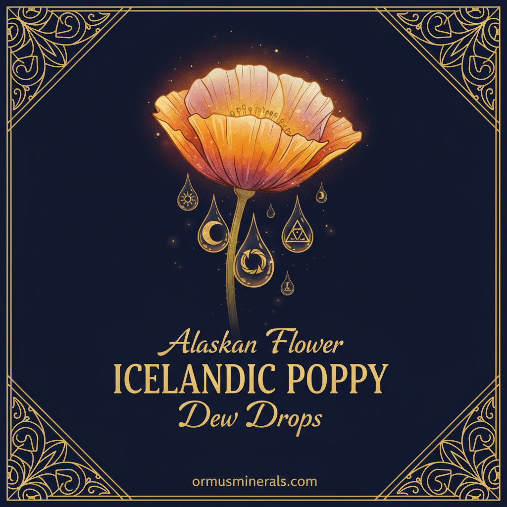 Ormus Minerals Alaskan Flower ICELANDIC POPPY Dew Drops 8oz Extra Strength 4x