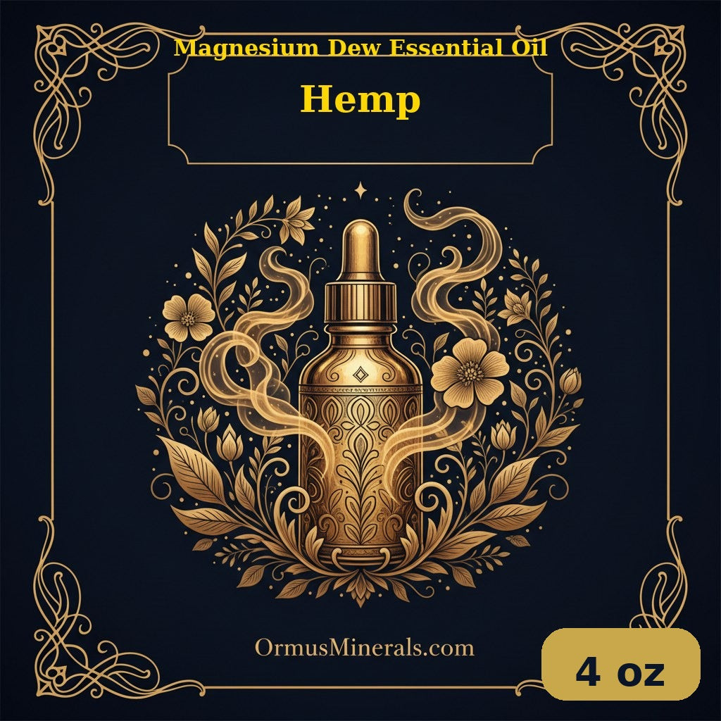 Ormus Magnesium Dew Essential Oil Hemp 4oz | OrmusMinerals.com