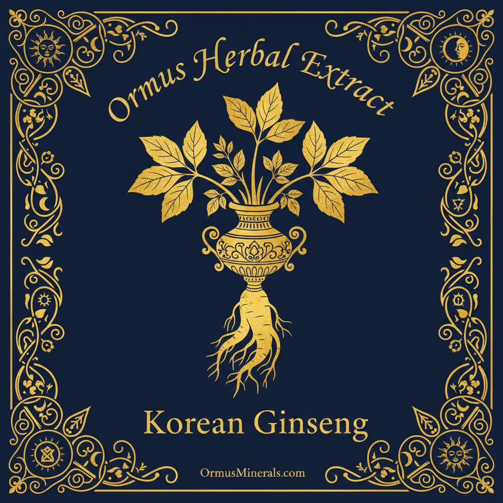 Ormus with Korean Ginseng Herbal Extract 4oz