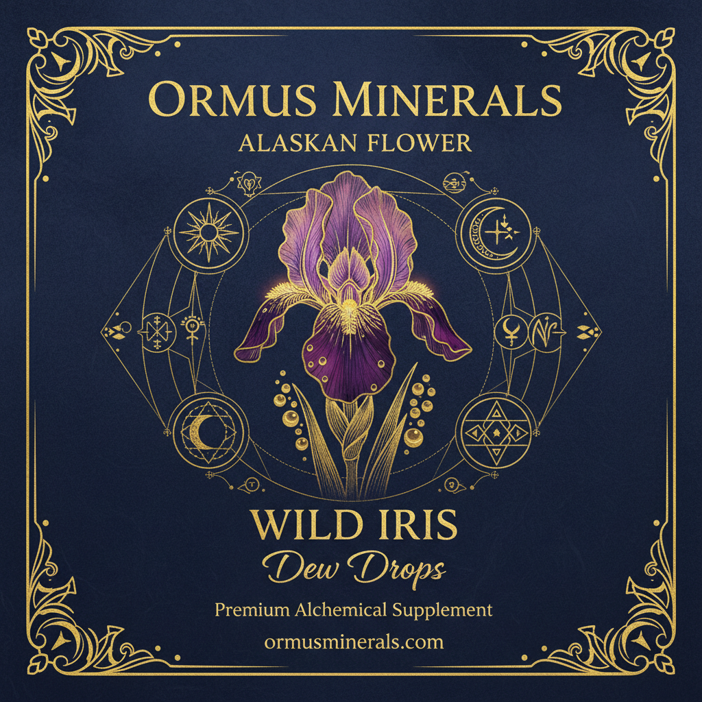 Ormus Minerals Alaskan Flower WILD IRIS Dew Drops 4oz Extra Strength 2x