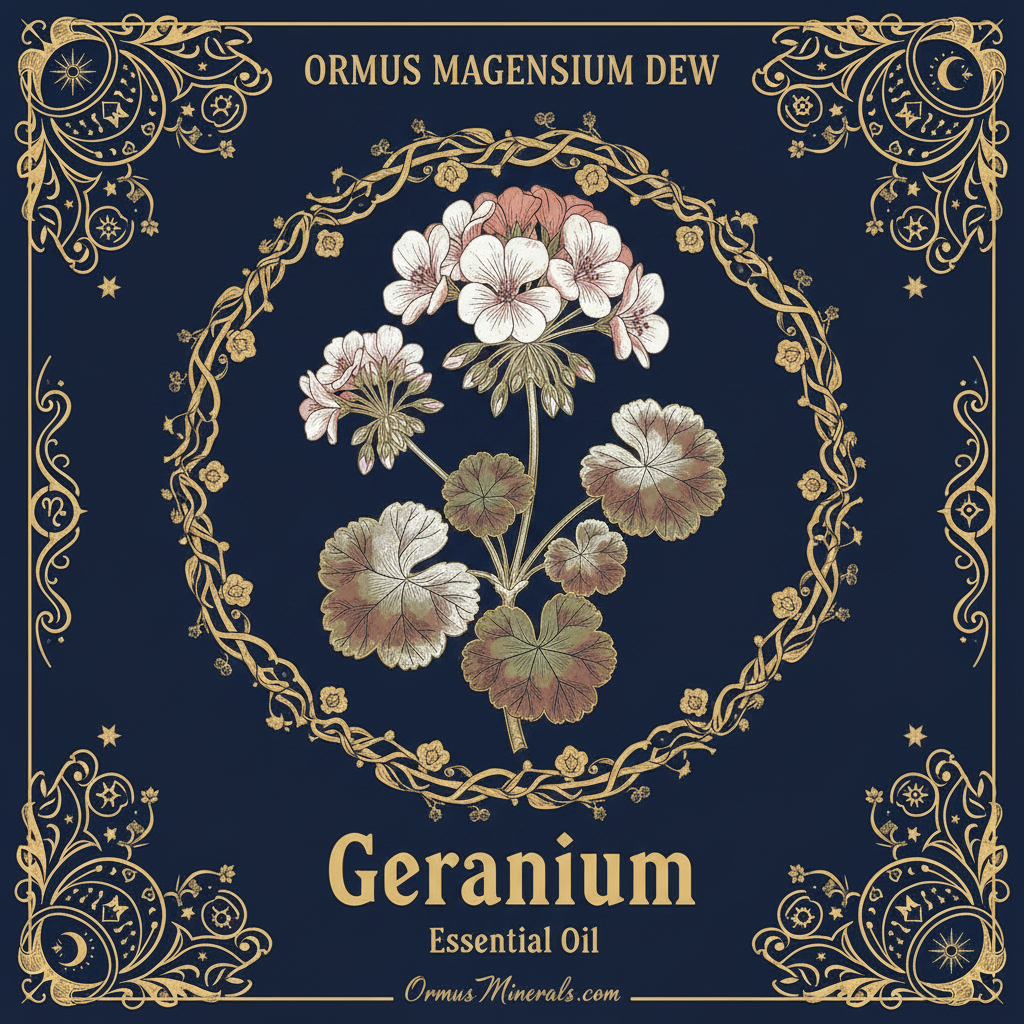 Ormus Minerals Magnesium Dew Geranium Essential Oil 8oz