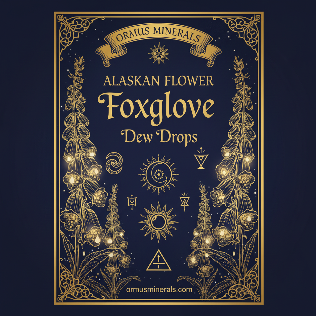 Ormus Minerals Alaskan Flower FOXGLOVE Dew Drops 8oz Extra Strength 1x