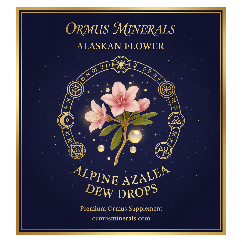 Ormus Minerals Alaskan Flower ALPINE AZALEA Dew Drops 4oz Extra Strength 4x