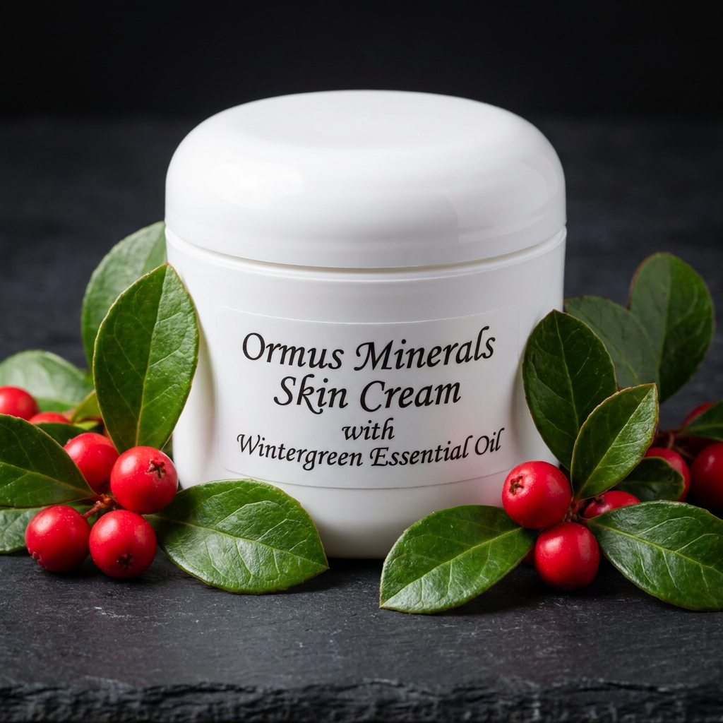 Ormus Minerals Skin Cream with Wintergreen Essential Oil
