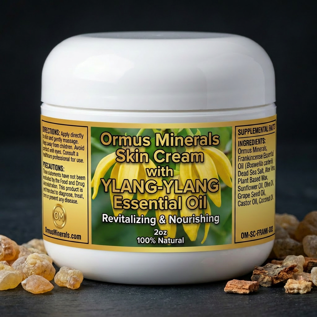 Ormus Minerals Skin Cream with Ylang-Ylang Essential Oil