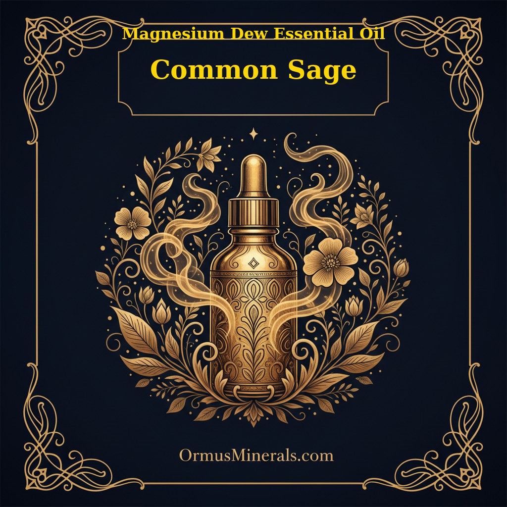 Ormus Magnesium Dew with Common Sage Essential Oil 4oz