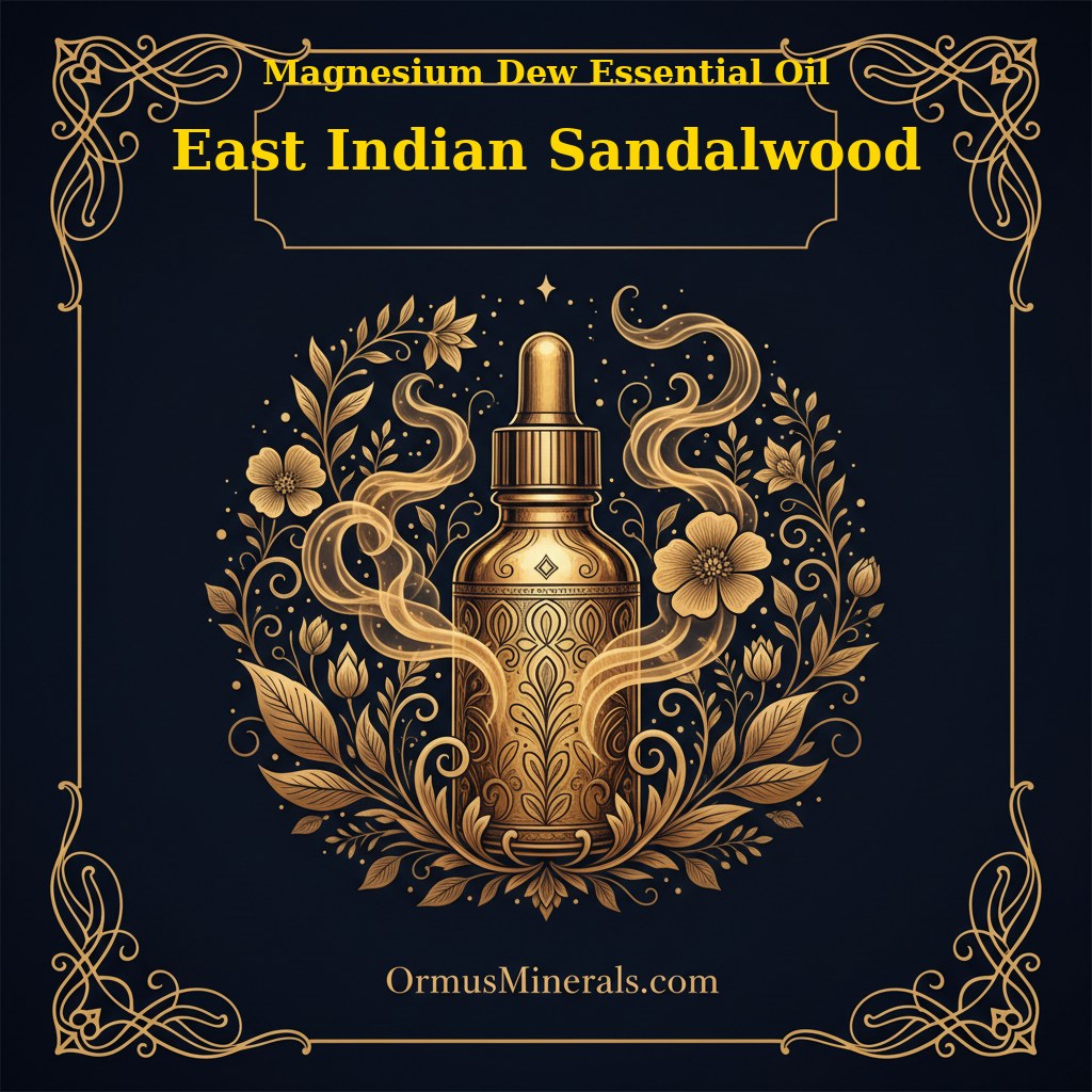 Ormus Magnesium Dew with East Indian Sandalwood Essential Oil 8oz