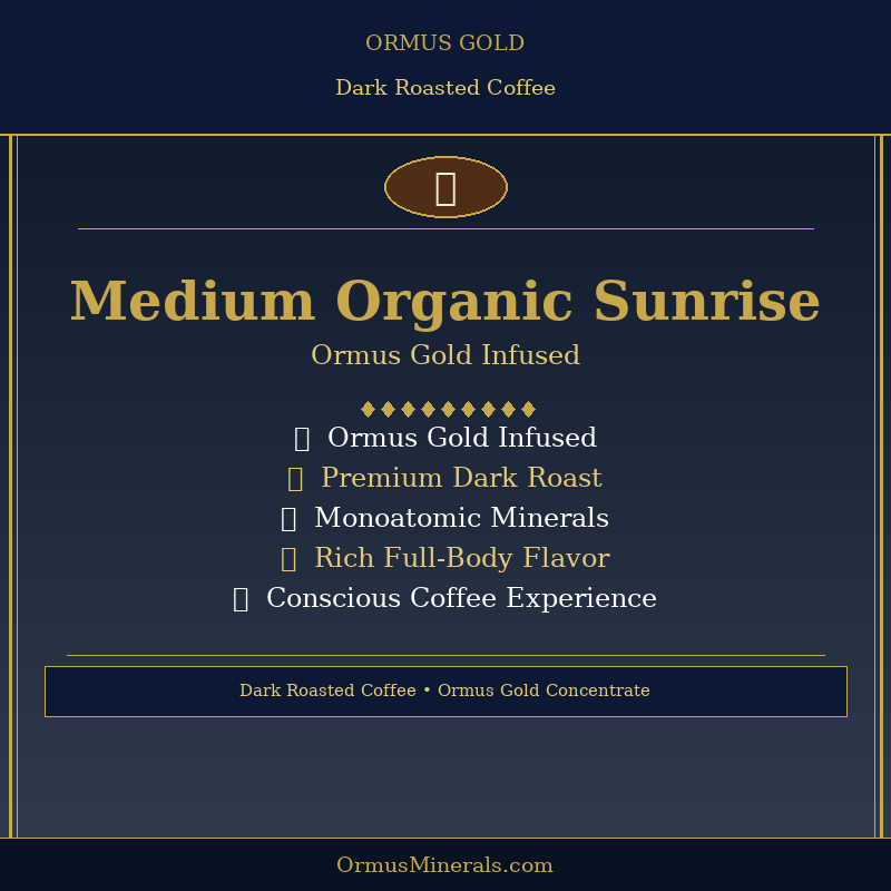 Ormus Gold Coffee Medium House Blend