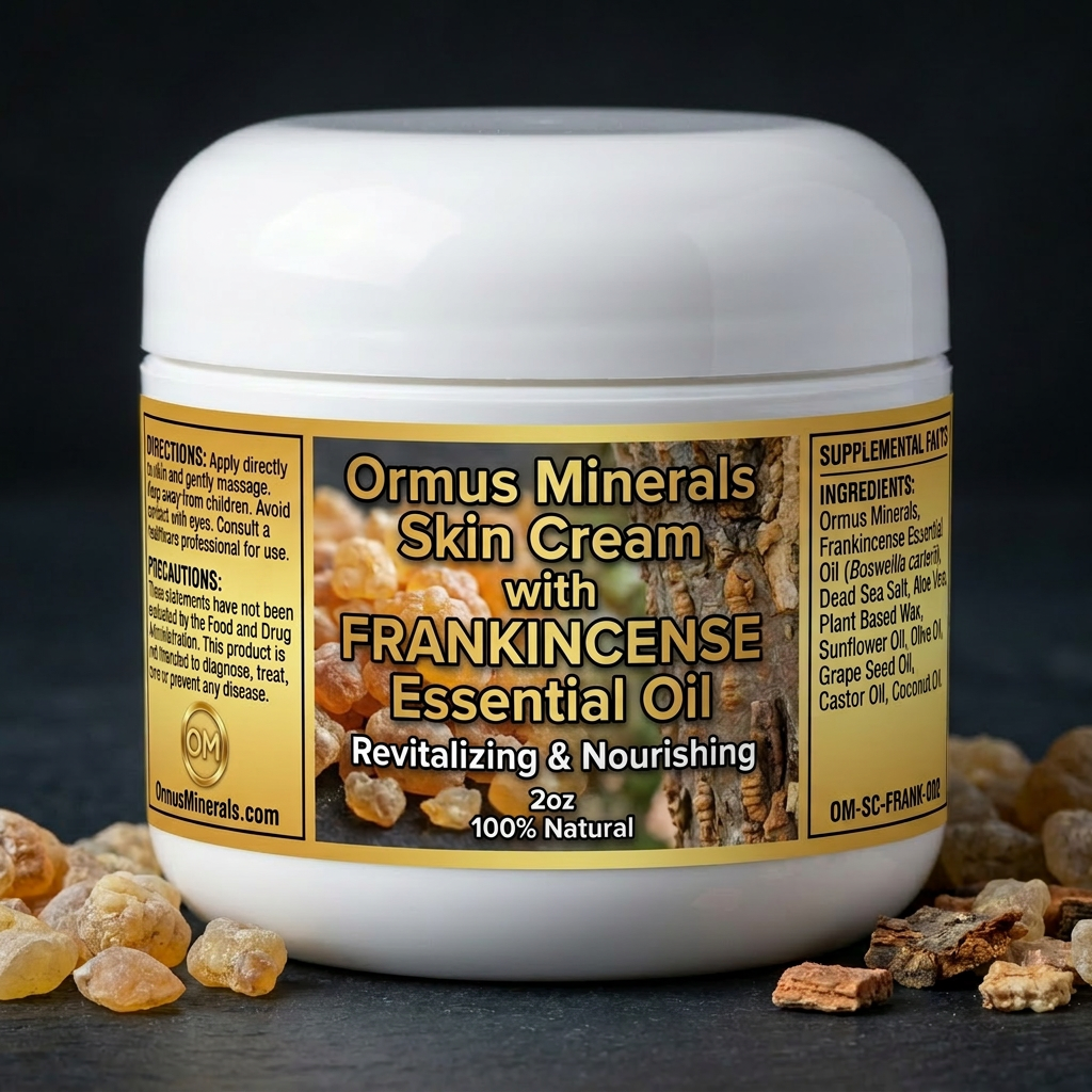 Ormus Minerals Skin Cream with Frankincense Essential Oil