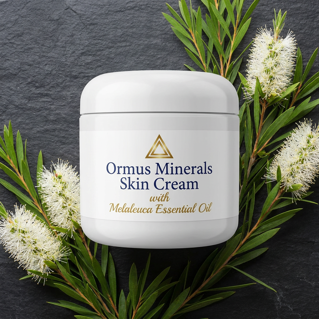 Ormus Minerals Skin Cream with Melaleuca Essential Oil