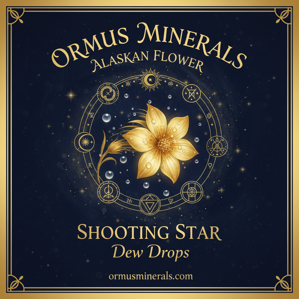 Ormus Minerals Alaskan Flower SHOOTING STAR Dew Drops 4oz
