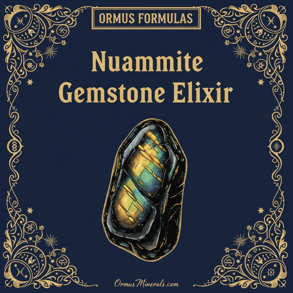 Ormus Minerals Nuummite Gemstone Elixir Imprinted Ormus 16oz Extra Strength 4x