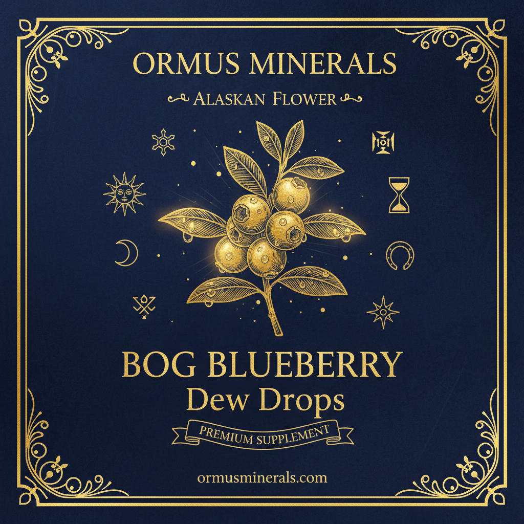 Ormus Minerals Alaskan Flower BOG BLUEBERRY Dew Drops 4oz