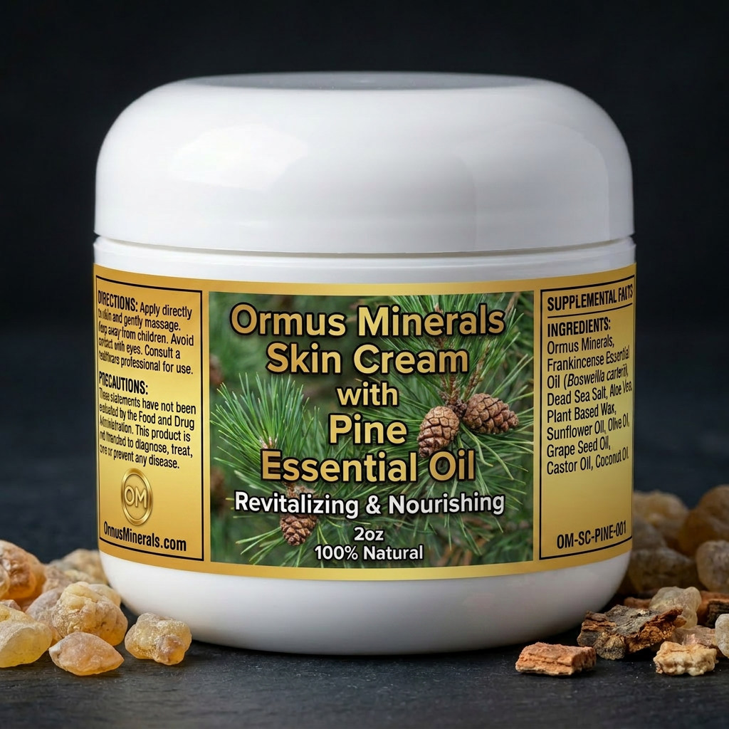Ormus Minerals Skin Cream with Pine Essential Oil