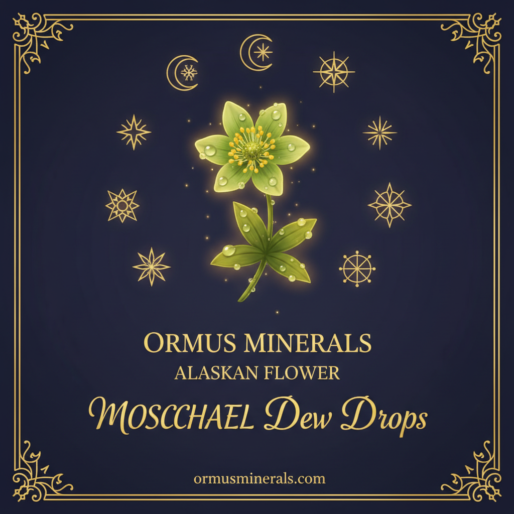 Ormus Minerals Alaskan Flower MOSCHATEL Dew Drops 4oz Extra Strength 1x